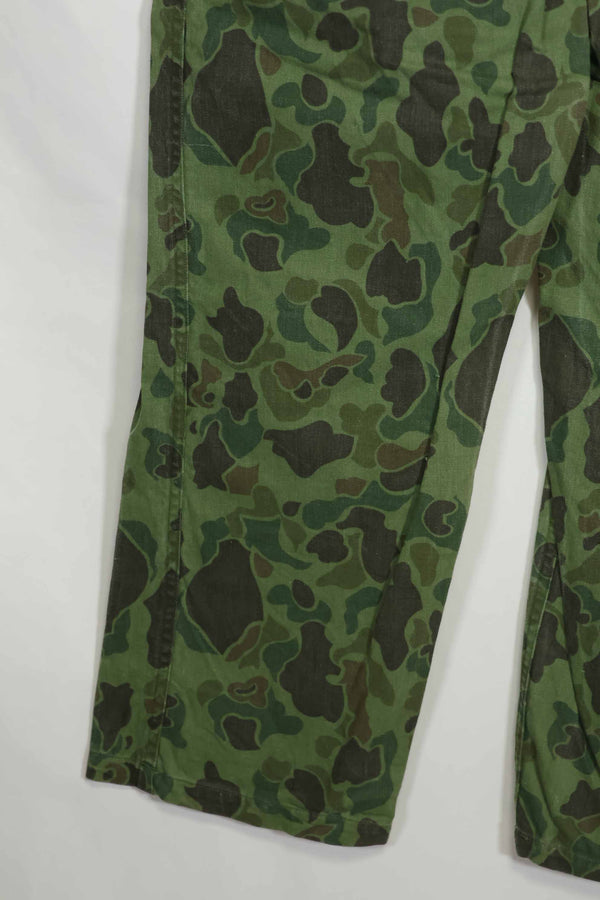 1960年代〜70年代 韓国軍 フロッグスキン迷彩 パンツ ベイカーパンツカット 中古品
