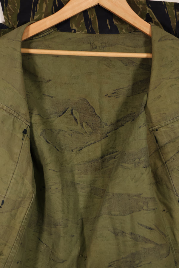 実物 タイガーストライプ TO78タイガー ジャケット 状態良い A-Lサイズ パッチ後付け