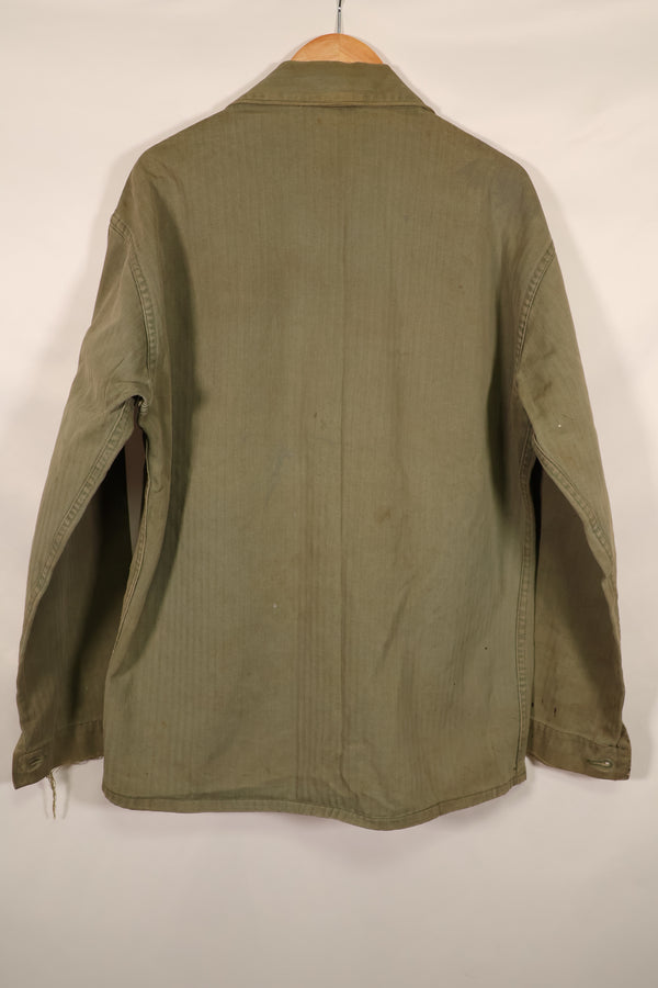 Real WWII U.S. Marine Corps USMC P41 HBT Jacket with Rare Buttons Used