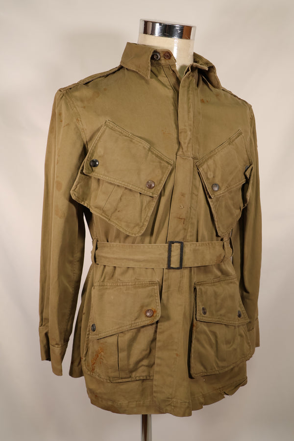 Real 1940s M1942 Airborne Jump Jacket, used, stains, etc.