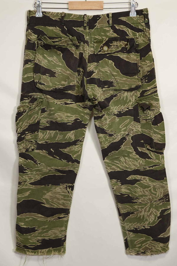 1960's Okinawa Tiger Tiger Stripe Pants US Cut Larger Pants Used