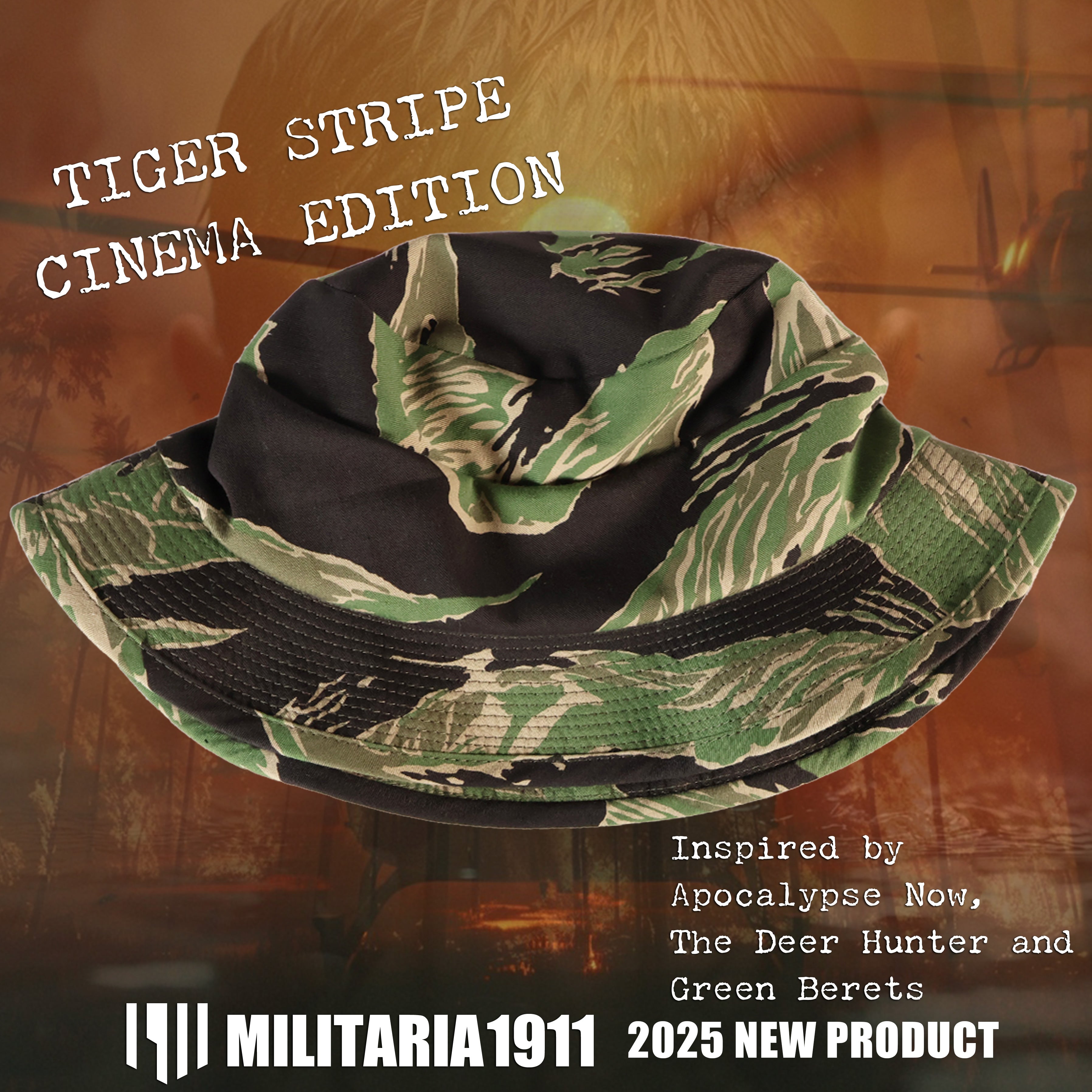 2025 New MILIARIA 1911 TIGER STRIPE CINEMA EDITION BOONIE HAT