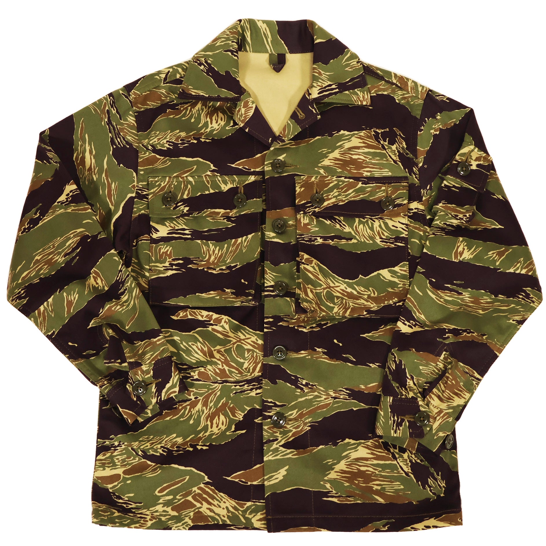 [Scheduled for delivery in early November 2024] MILITARIA 1911 Precision Reproduction Okinawa Tiger US Cut Shirt Tiger Stripe