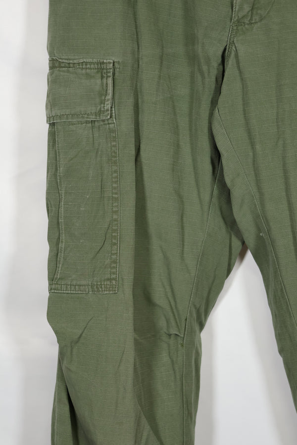 1968 4th Model Jungle Fatigue Pants, S-R, used, strong signs of use.