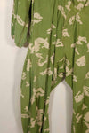 Real 1980s Soviet Russia KLMK camouflage coveralls, used, torn, repaired.