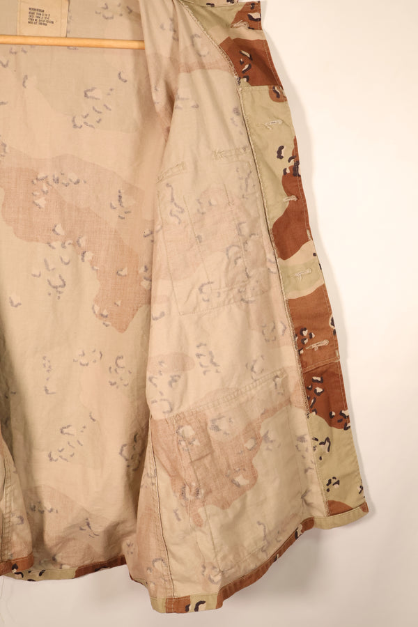 1990 Contract, M-R, U.S. Military, 6C Desert Pattern, Chocolate Chip Camo Jacket, Used