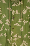 Real 1980s Soviet Russia KLMK camouflage coveralls, used, torn, repaired.