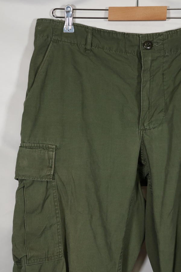 1969 4th Model Jungle Fatigue Pants, M-S, used, strong signs of use.