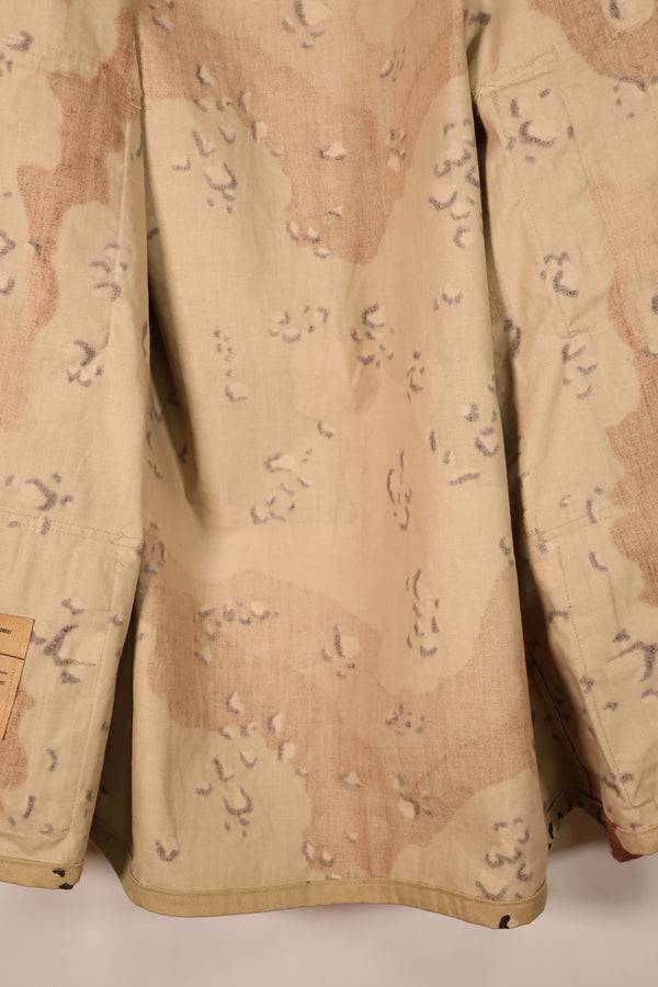 1990 Contract, M-R, U.S. Military, 6C Desert Pattern, Chocolate Chip Camo Jacket, in Good Condition