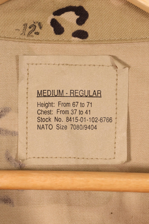 1990 Contract, M-R, U.S. Military, 6C Desert Pattern, Chocolate Chip Camo Jacket, in Good Condition