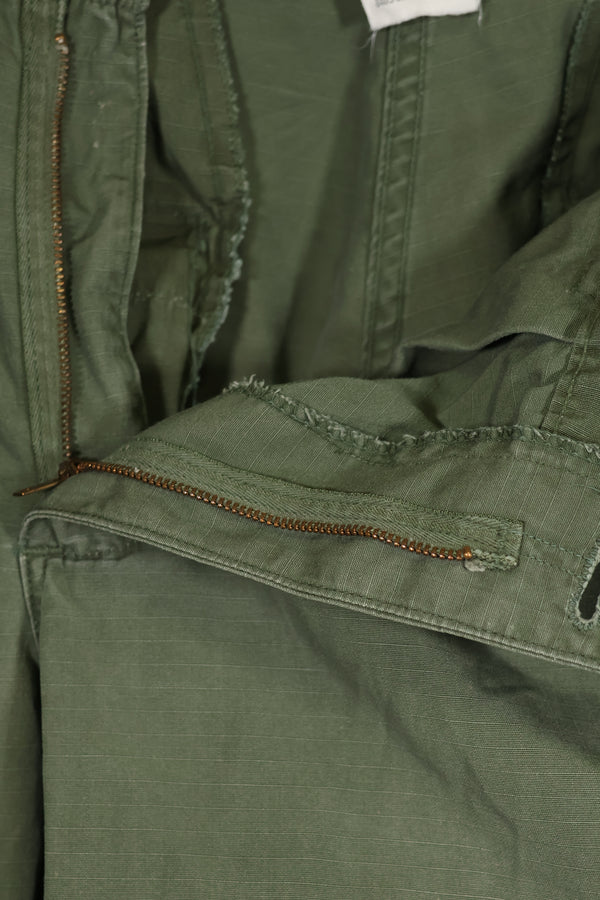 1969 4th Model Jungle Fatigue Pants, M-S, used, strong signs of use.