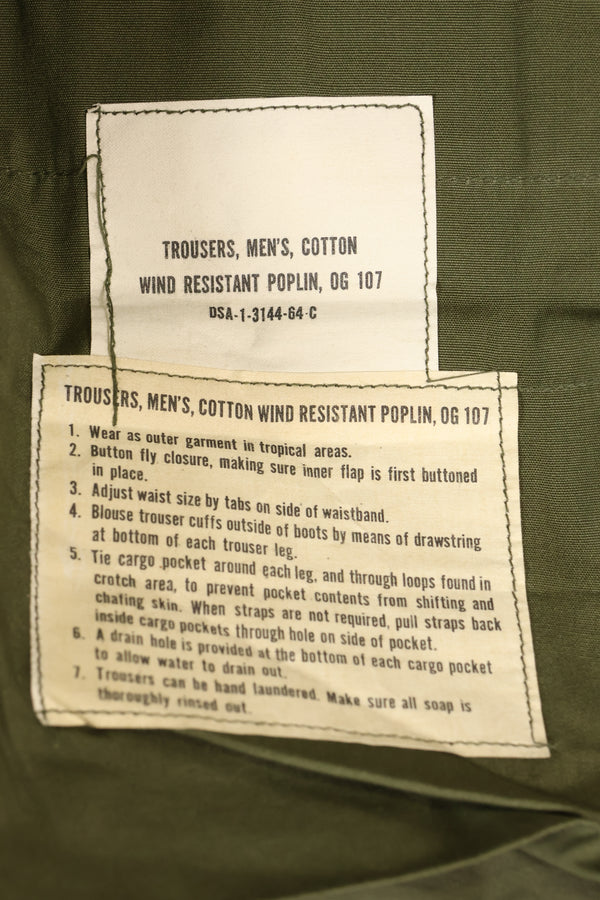 1964 Contract S-S Almost Never Used 1st Model Jungle Fatigue Pants