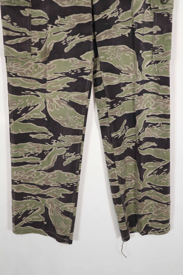 Real Late War Pattern Tiger Stripe Heavyweight Fabric Pants Used