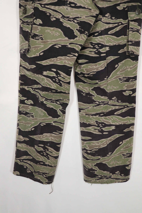 Real Late War Pattern Tiger Stripe Heavyweight Fabric Pants Used