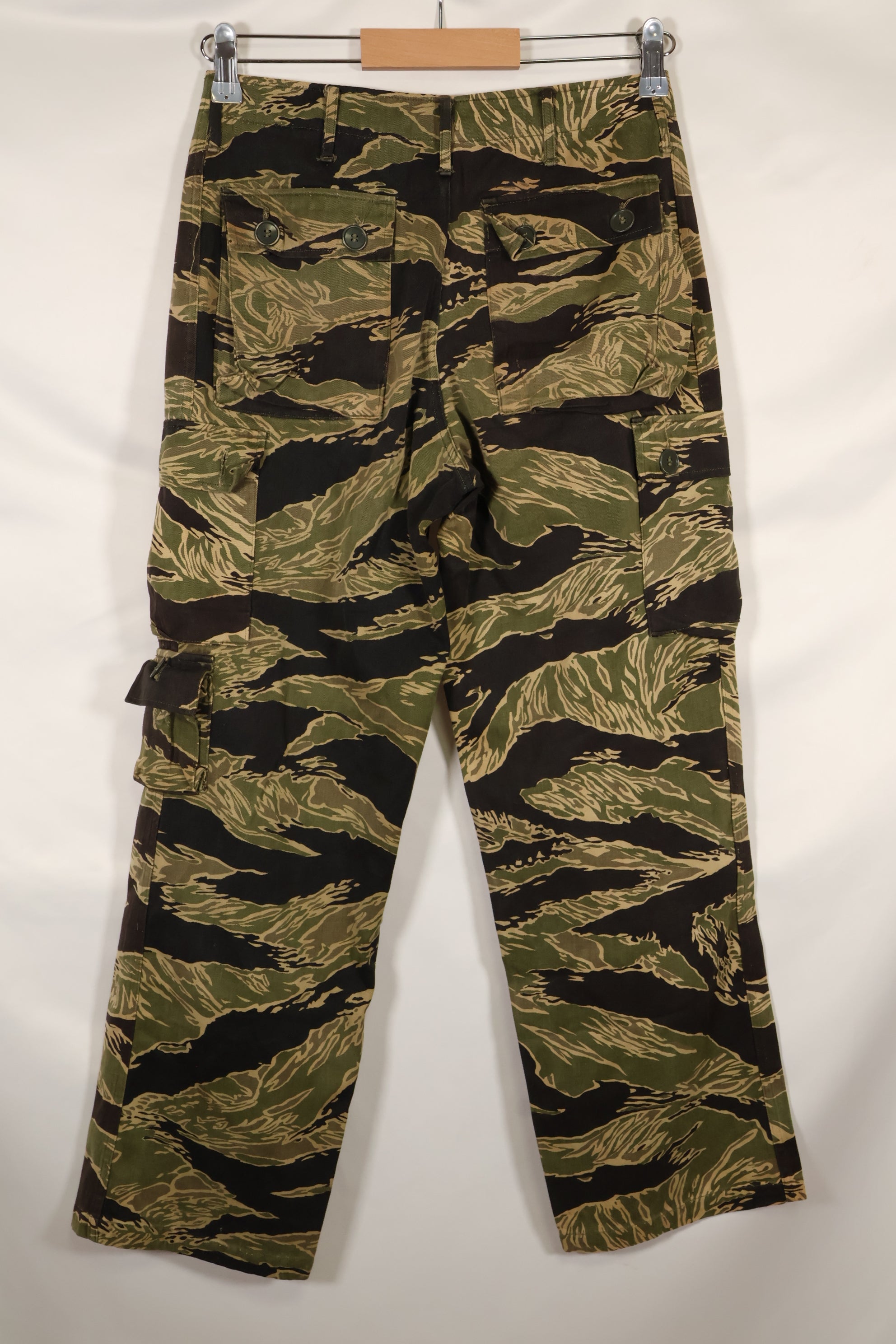 Real Okinawa Tiger Tiger Stripe Pants Asian Cut Faded Used