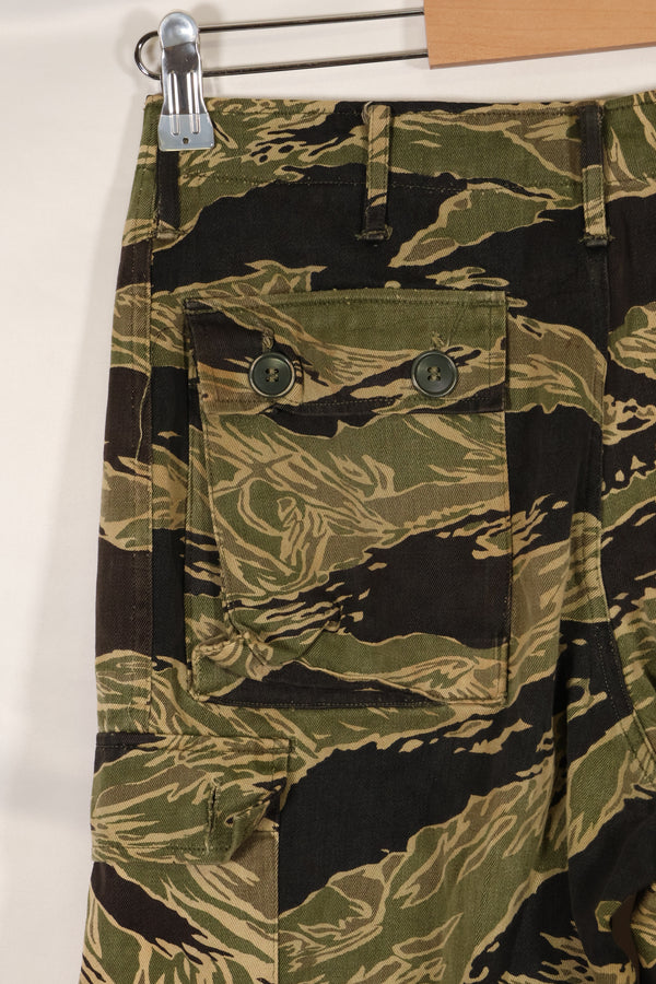 Real Okinawa Tiger Tiger Stripe Pants Asian Cut Faded Used
