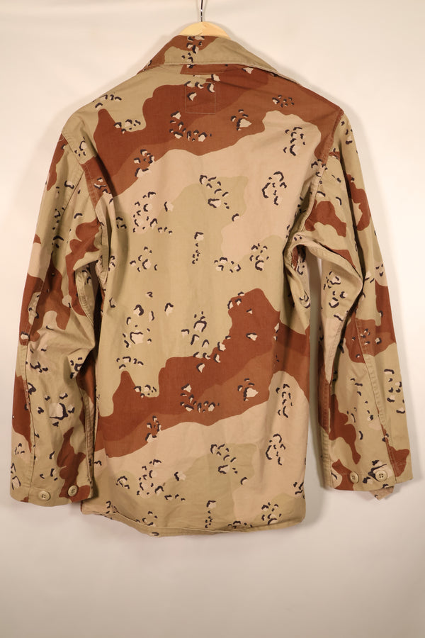 1990 Contract, S-R, U.S. Navy, US NAVY, Individual Item, 6C Desert Color, Chocolate Chip Camo Jacket, Used