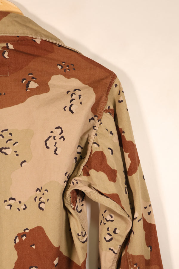 1990 Contract, S-R, U.S. Navy, US NAVY, Individual Item, 6C Desert Color, Chocolate Chip Camo Jacket, Used