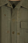 Real U.S. Marine Corps USMC P-44 HBT Utility Jacket, soiled, used.