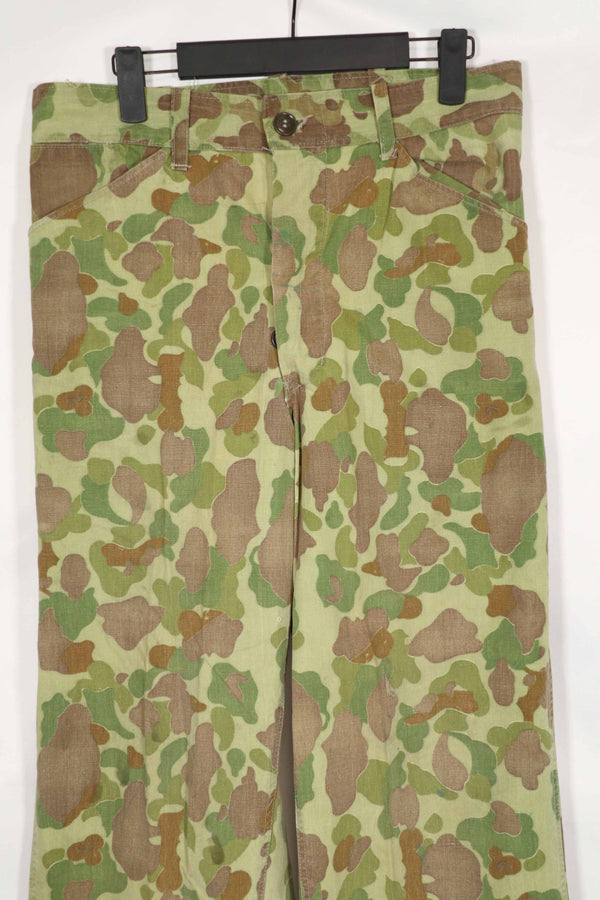 Real Fabric Frogskin Camouflage Pants Duck Hunter Used