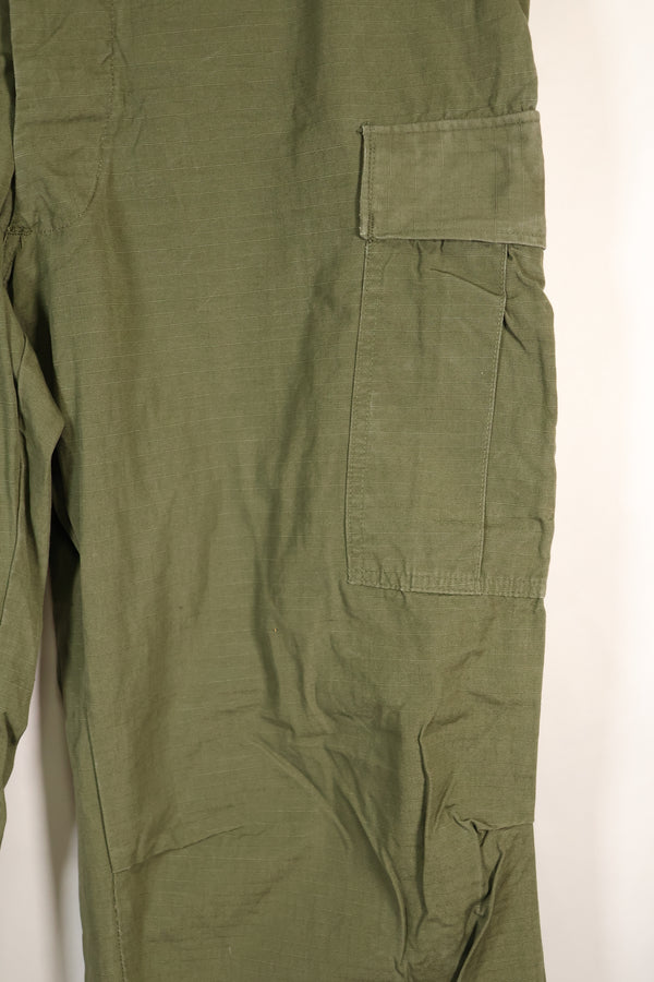 1967 Contract L-L 4th Model Jungle Fatigue Pants in good condition, faded, used.