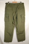 1967 Contract L-L 4th Model Jungle Fatigue Pants in good condition, faded, used.