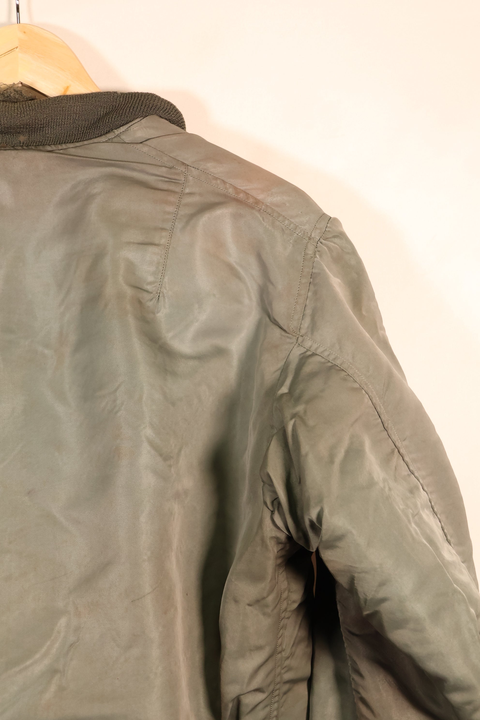 1958 Contract, LARGE, U.S. Air Force, MA-1 Flight Jacket, Shows Heavy Wear, Used