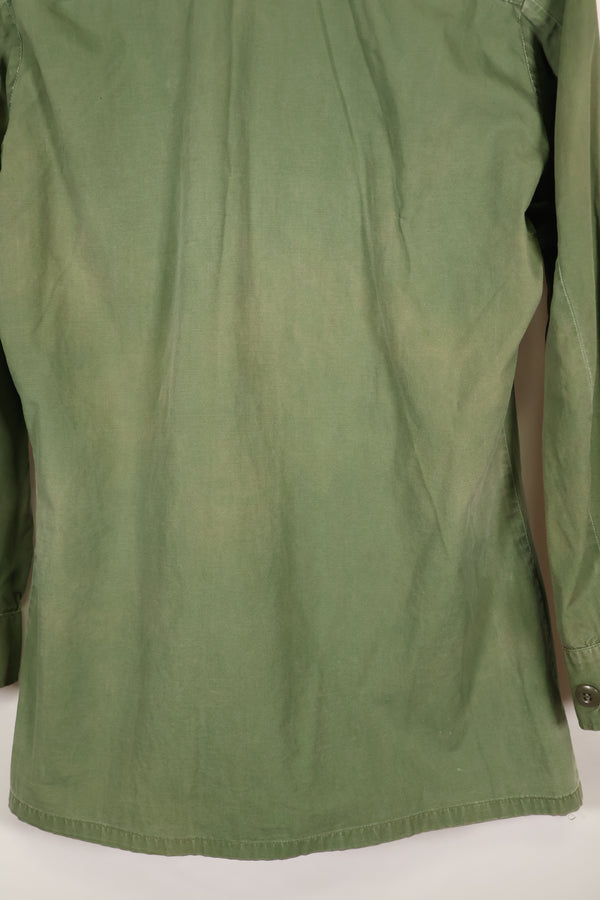 1967 年合同，推测为 S-R 第 3 款丛林疲劳夹克，第 73 侦察机连　首次贴上，已使用。