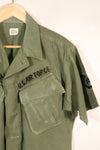 1968 Contract, S-R, USAF, 4th Model Jungle Fatigue Jacket, Short-Sleeve Custom, Used