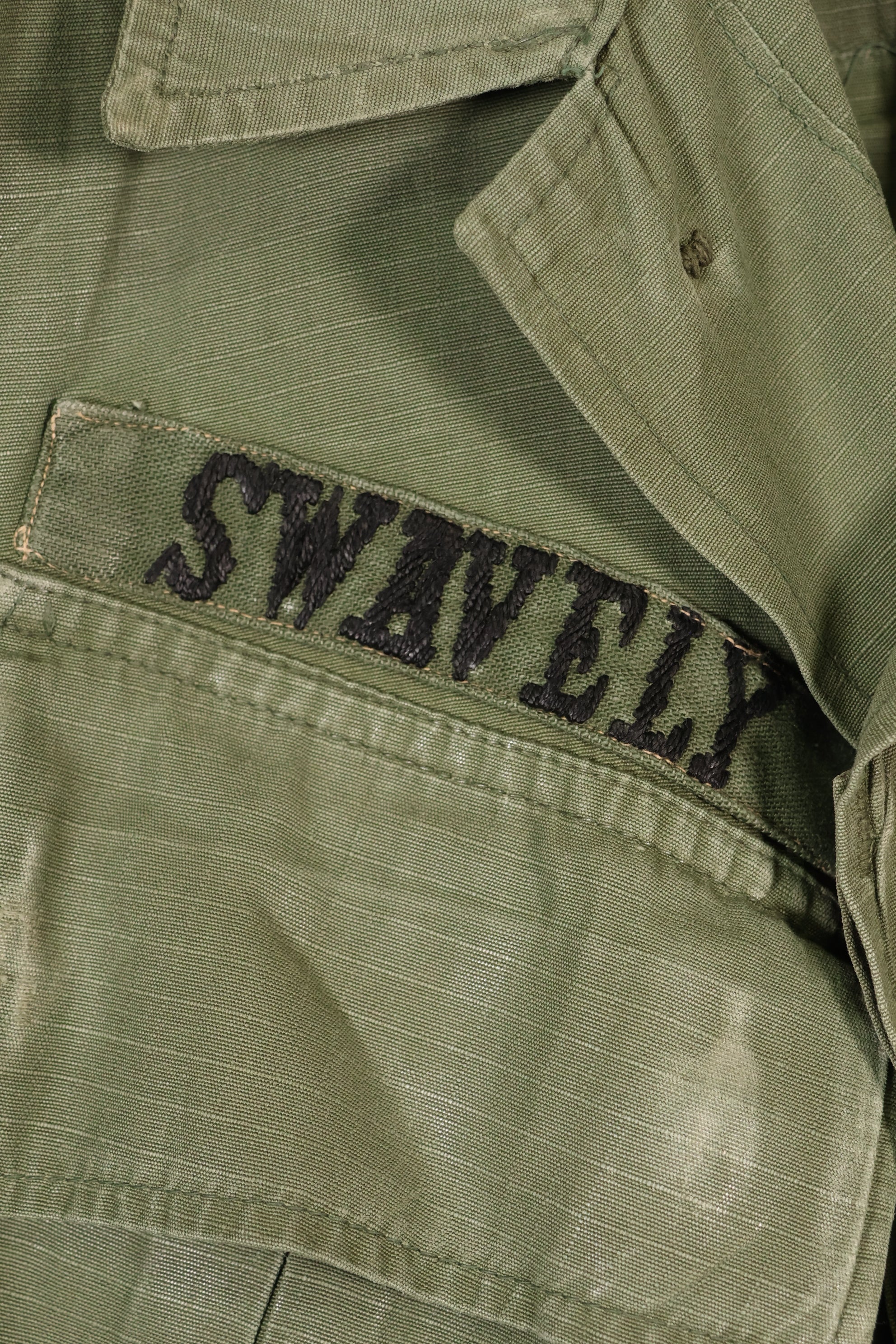 1968 Contract, S-R, USAF, 4th Model Jungle Fatigue Jacket, Short-Sleeve Custom, Used