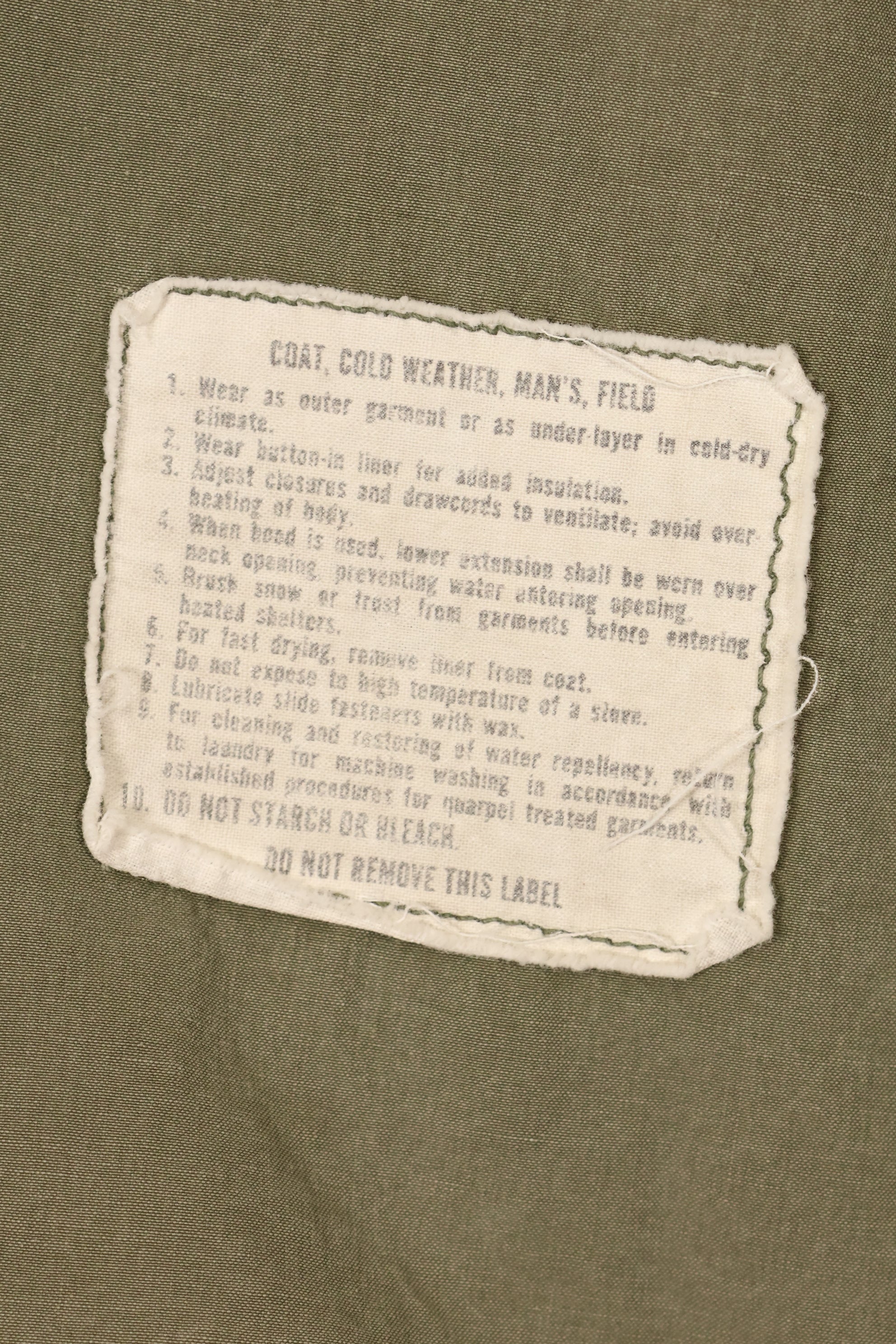 1974 年合同 S-R M65 野战夹克第 3 型夹克，二手。