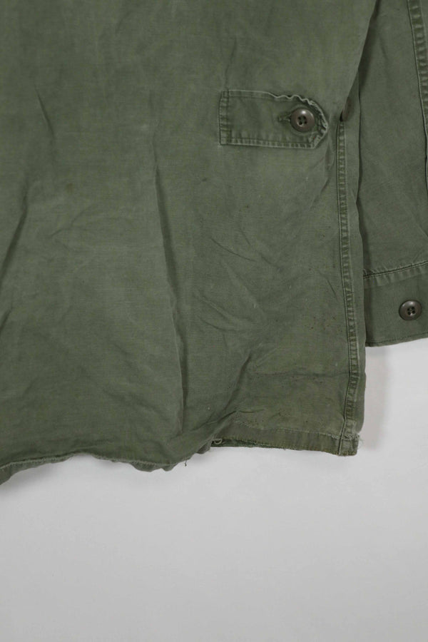 Real 2nd Model Jungle Fatigue Jacket, stains, patch marks, used, B