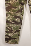 Mid-1960s, estimated US-L to XL Okinawa Tiger Tiger stripe pants, HAMA zipper, used.