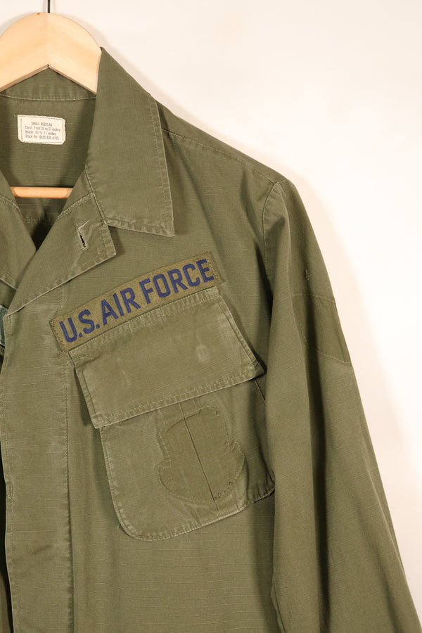 1969 Contract, S-R, USAF Issue, 4th Model Jungle Fatigue Jacket, Used