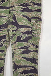 Real Late War lightweight tiger stripe pants, faded, used.