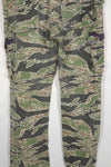 Real Late War lightweight tiger stripe pants, faded, used.