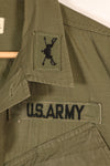 Late 1960s, S-L, U.S. Military, 4th Model Jungle Fatigue Jacket, with added patches, used