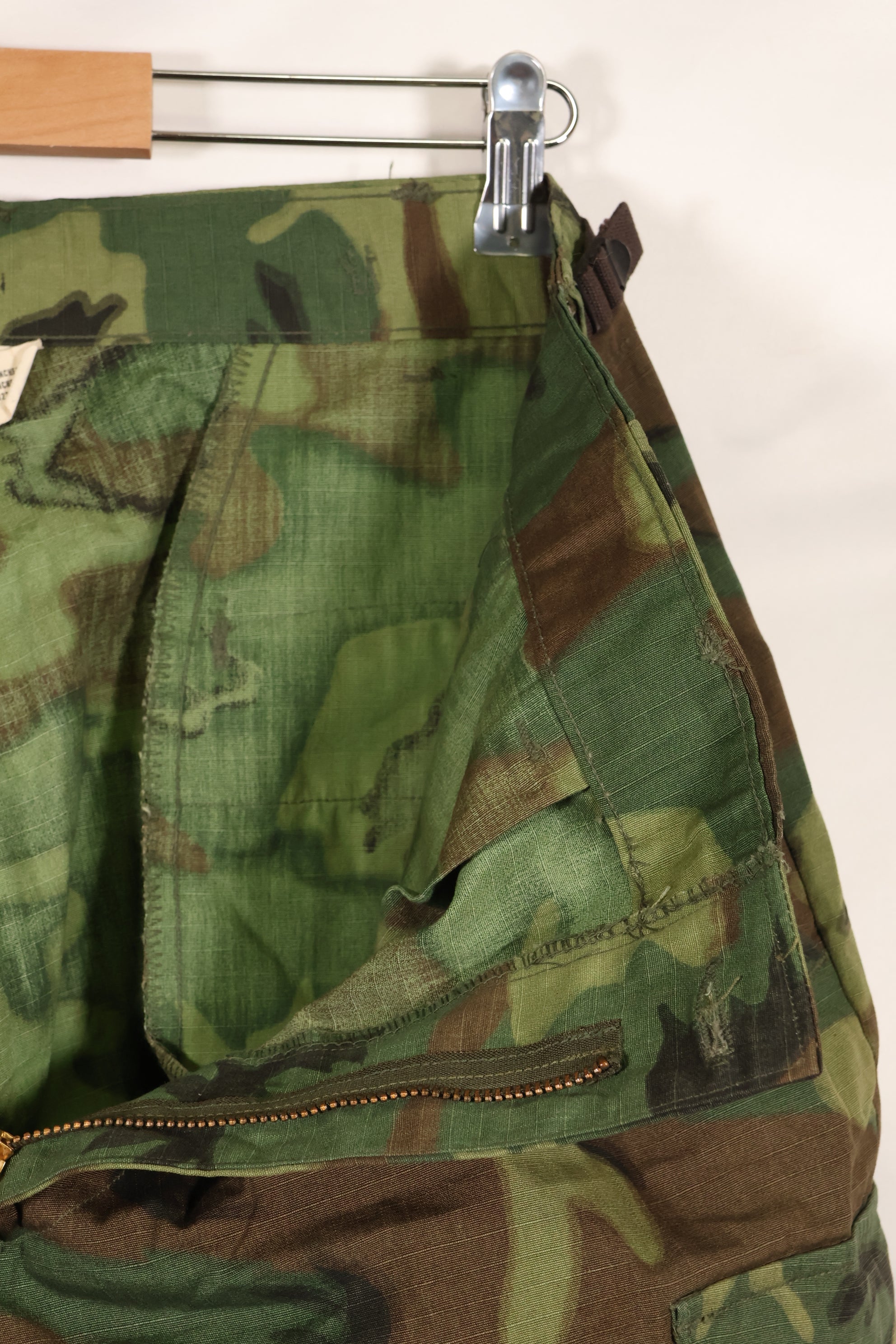 1969 Contract Deadstock M-S ERDL Green Leaf Camouflage Jungle Fatigue Pants
