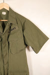 1969 Contract, S-R, U.S. Navy, PBR 4th Model Jungle Fatigue Jacket, Patch Added Later, Used