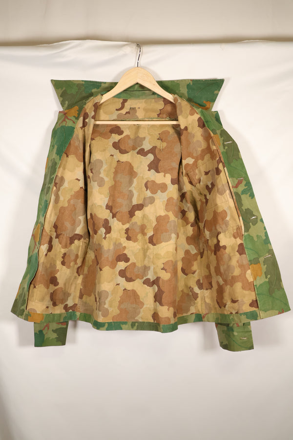 20 世纪 70 年代私人采购的美国海军陆战队米切尔迷彩服夹克，由 Shelterhalf 公司制造，已使用。
