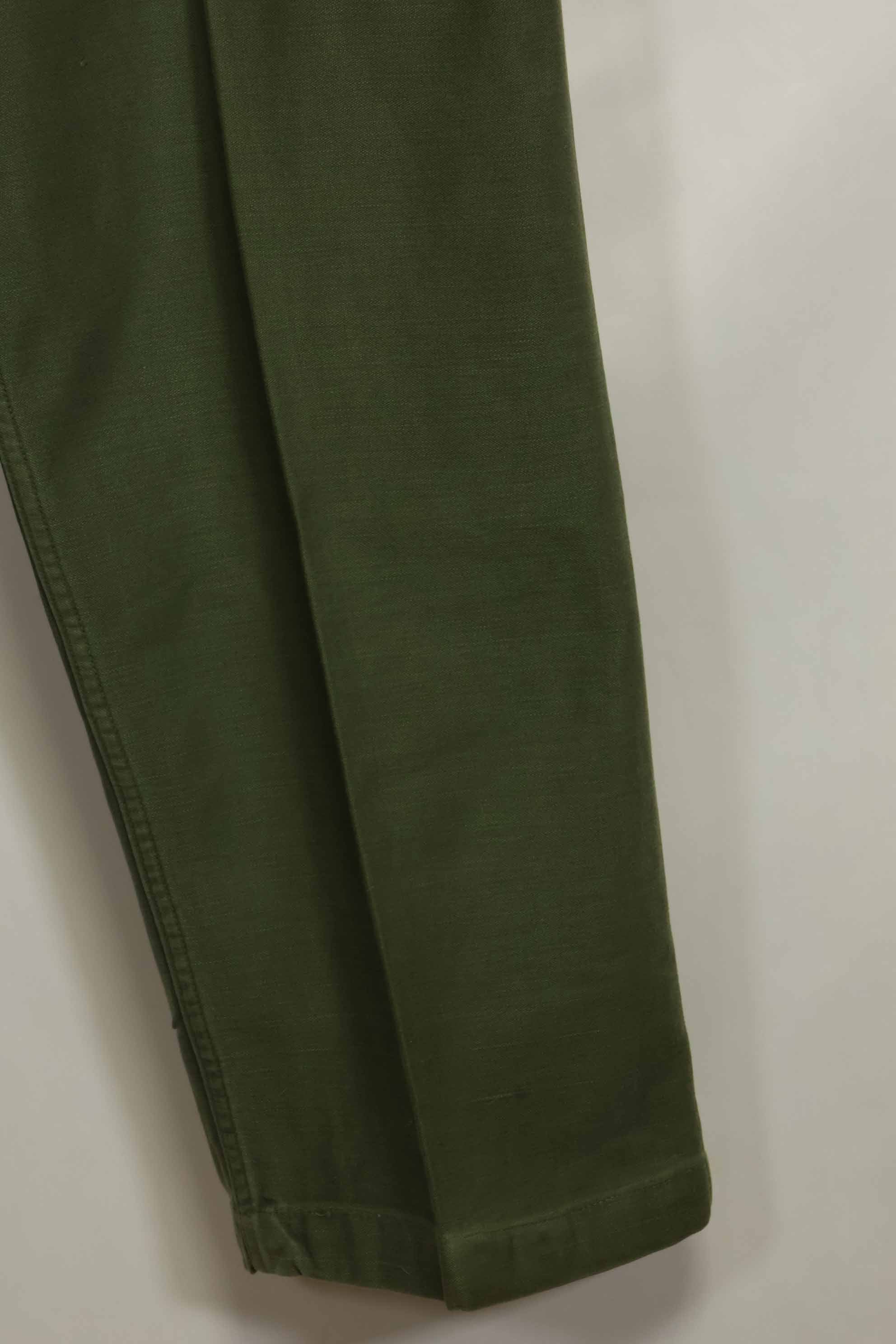 1960s lot OG-107 baker pants with modified cargo pockets, ex-special forces personnel, used, B