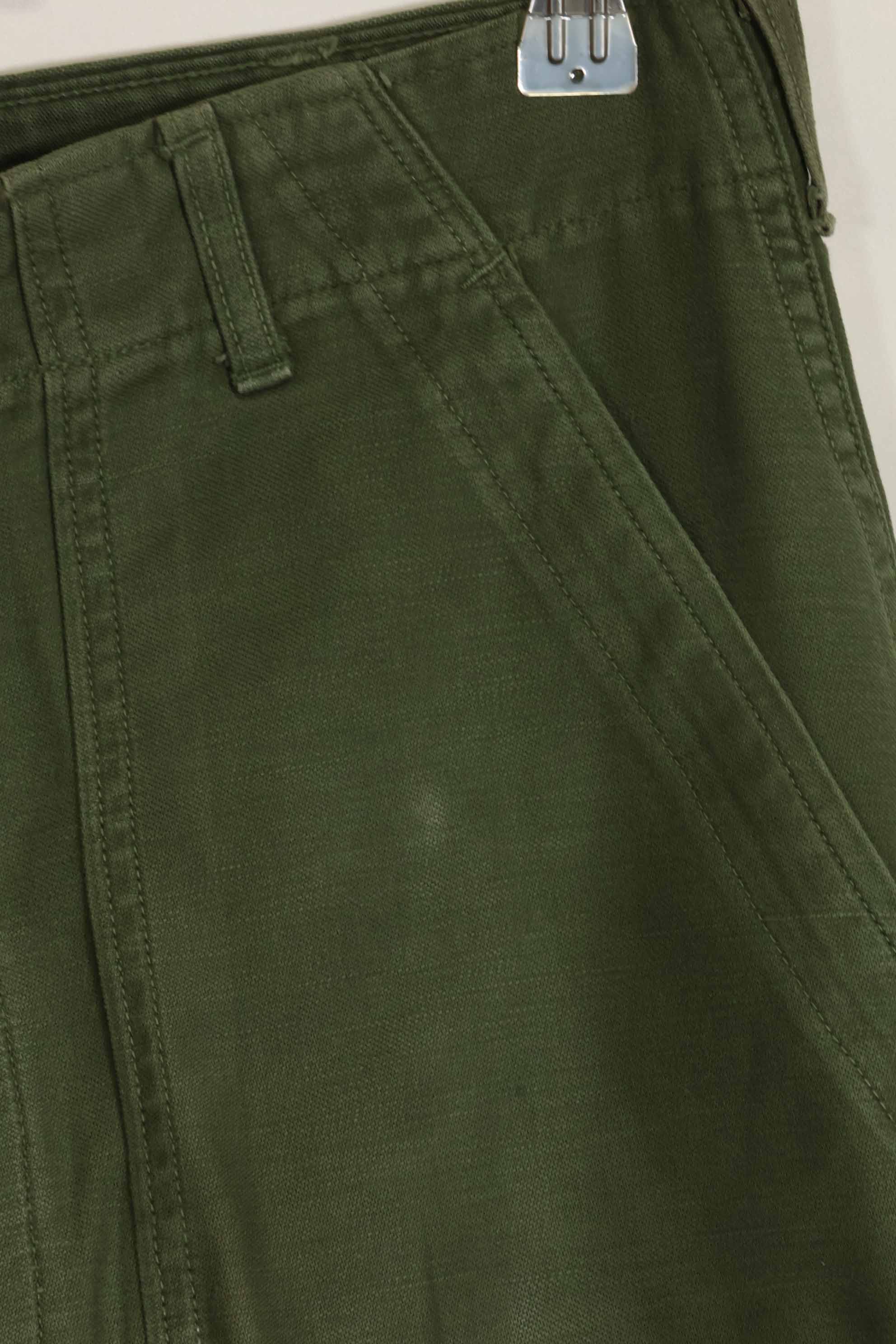 1960s lot OG-107 baker pants with modified cargo pockets, ex-special forces personnel, used, B