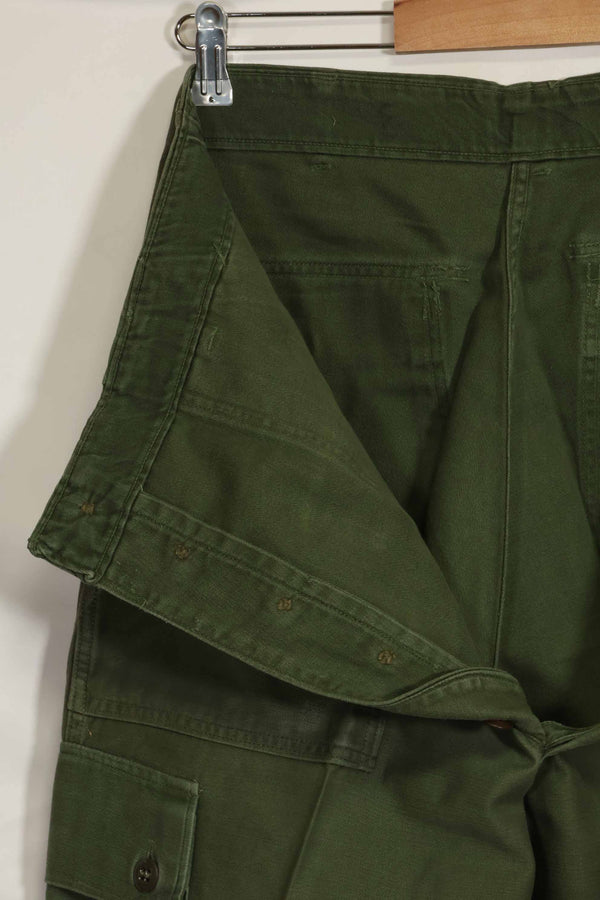 1960s lot OG-107 baker pants with modified cargo pockets, ex-special forces personnel, used, B