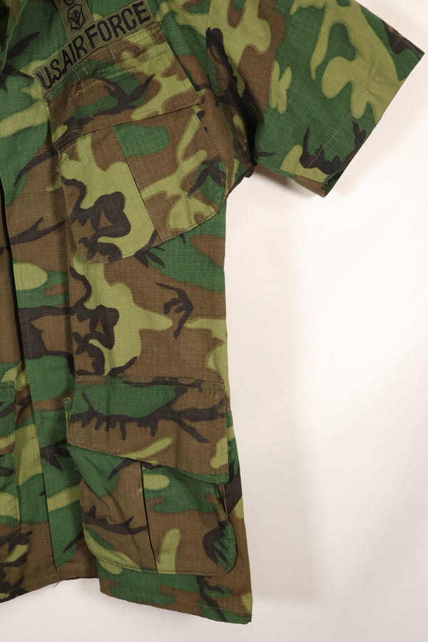 1969 合同 S-S 美国空军少校 ERDL 防撕裂夹克，带泰勒，二手。