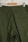 1960s lot OG-107 baker pants with modified cargo pockets, ex-special forces personnel, used, B