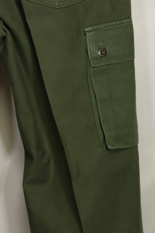 1960s lot OG-107 baker pants with modified cargo pockets, ex-special forces personnel, used, B