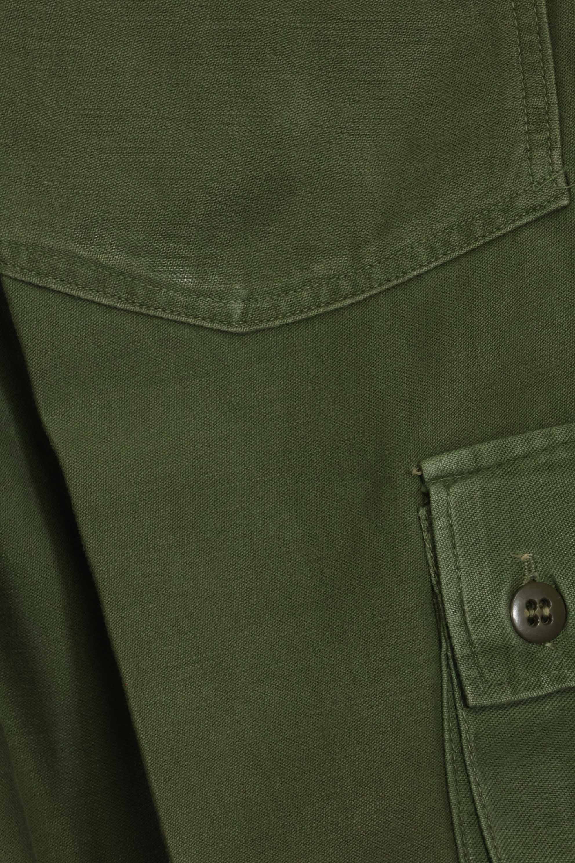 1960s lot OG-107 baker pants with modified cargo pockets, ex-special forces personnel, used, B