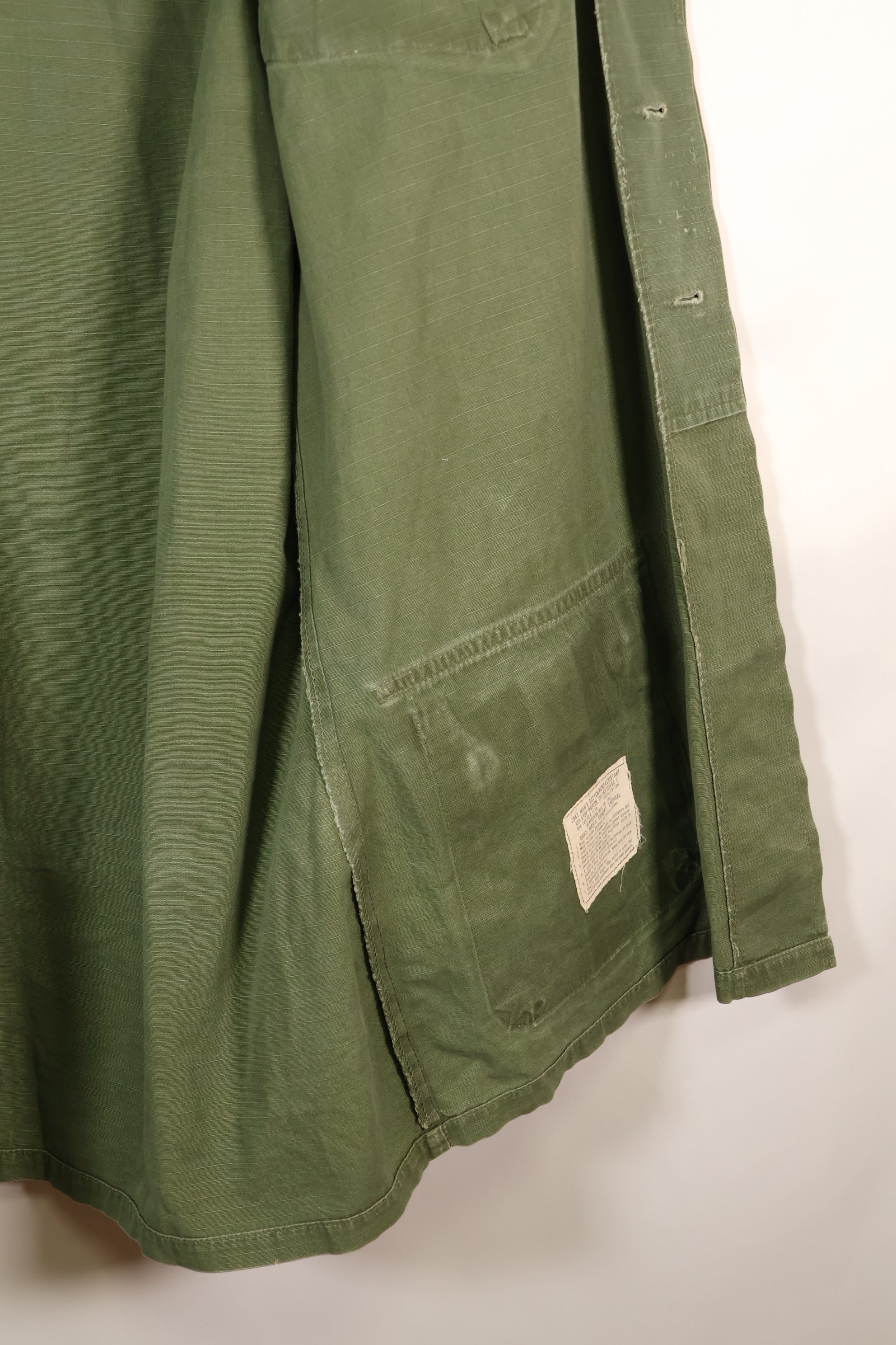 1969 Contract, M-L, 4th Model Jungle Fatigue Jacket, Patches Added Later, Used