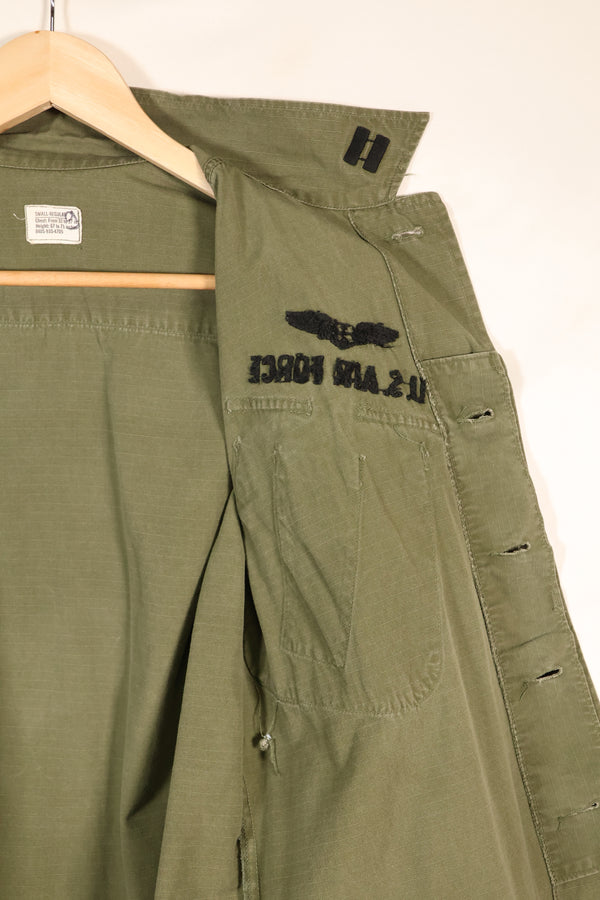 1969 Contract, S-R, USAF, U.S. Air Force, 4th Model Jungle Fatigue Jacket, Used