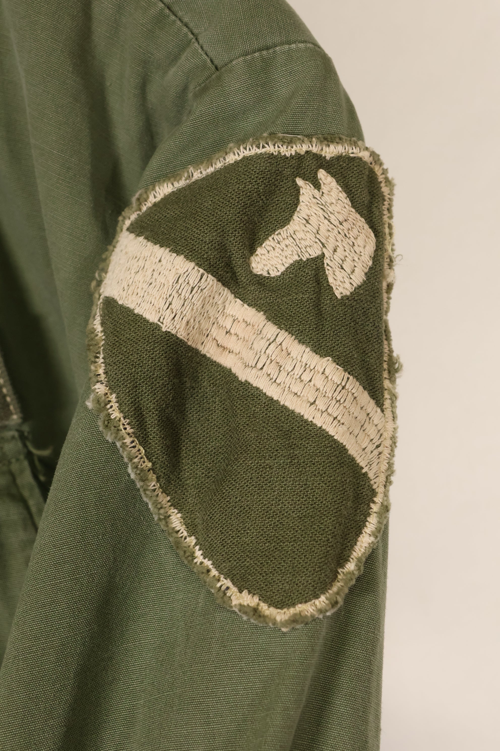 1967 Contract S-S 3rd Model Jungle Fatigue Jacket with patch, used.